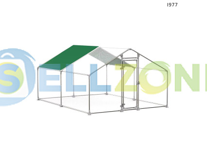 Μεταλλικό κοτέτσι με στέγη για πουλερικά και ζώα 4x2,8μ. - I977